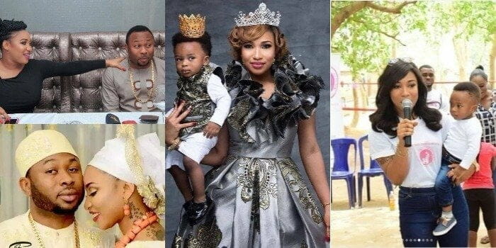 Fraudster, go and pay your bills - Tonto Dikeh fires back at Olakunle Churchill