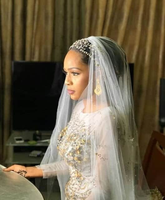 Late Yar'adua's son's bride looks stunning at her wedding reception dinner