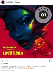 Teebillz promotes Tiwa Savage's new single despite divorce