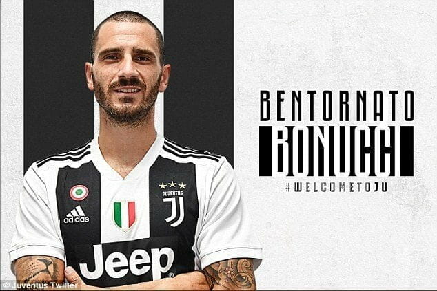 Bonucci rejoins Juventus just one year after leaving for AC Milan 
