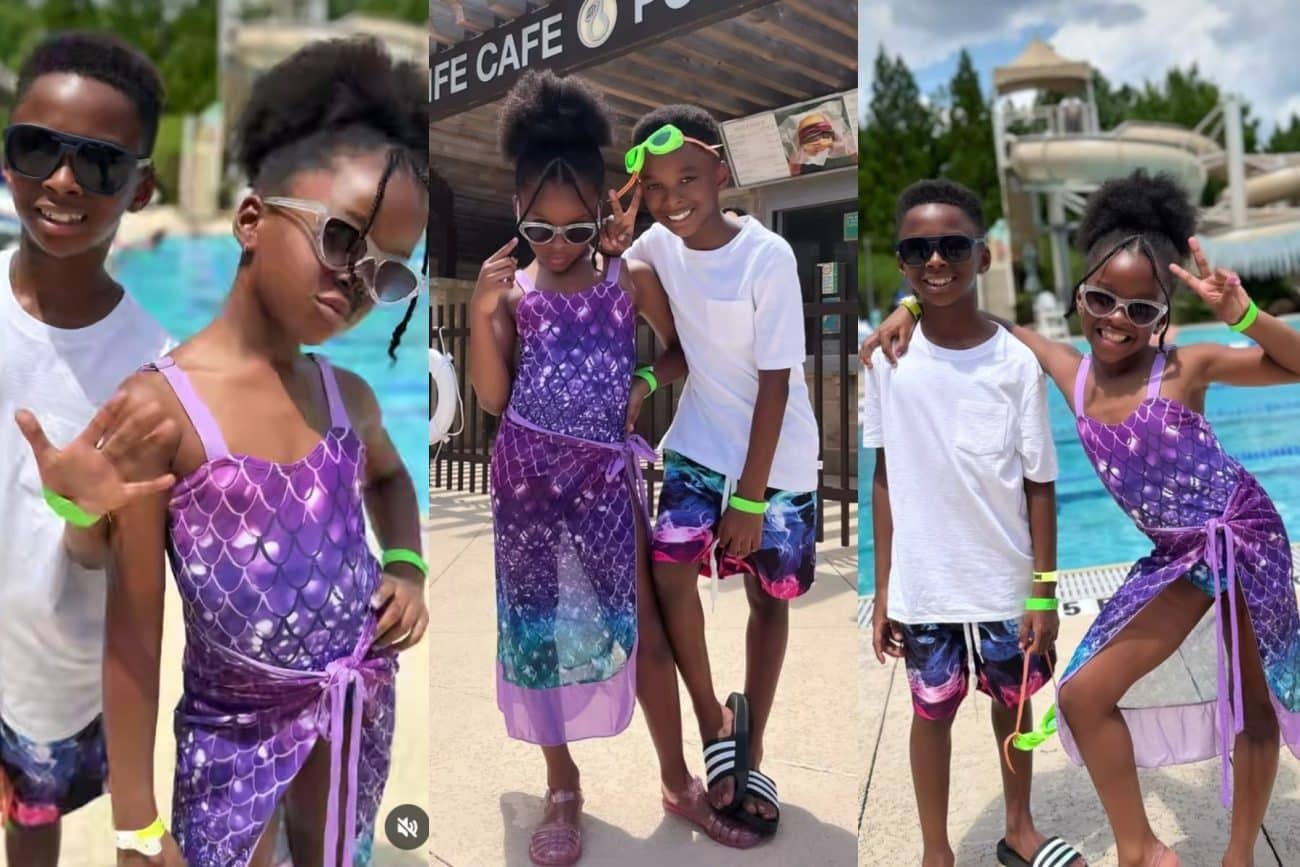 Peter Okoye Joins His Brother’s Ex-wife, Anita Okoye To Celebrate Their Twins’ 7th Birthday